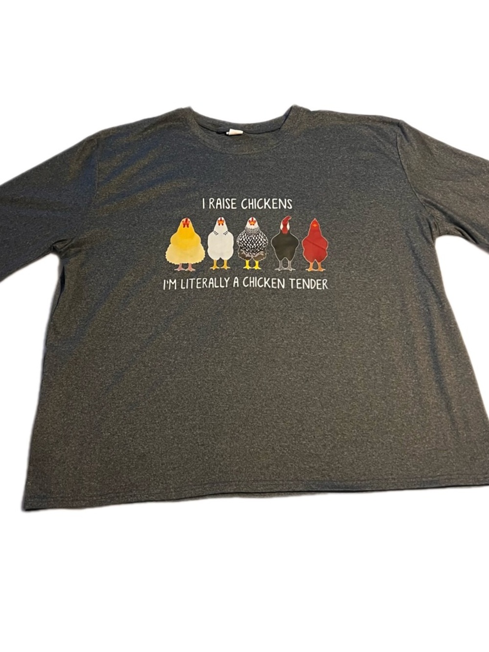 Graphic Chicken Tee - Dark Gray